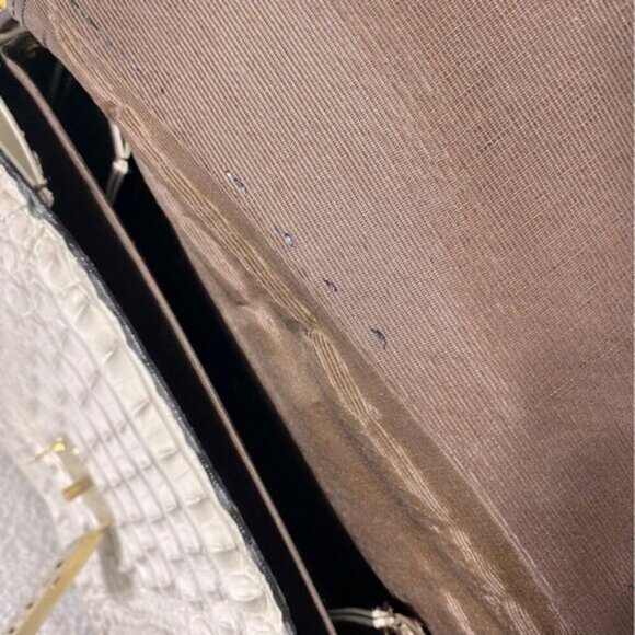 Vintage Reptile Embossed Faux Leather Purse Handbag Shoulder Bag - Picture 13 of 16